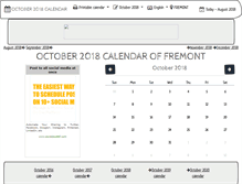 Tablet Screenshot of october-calendar.com